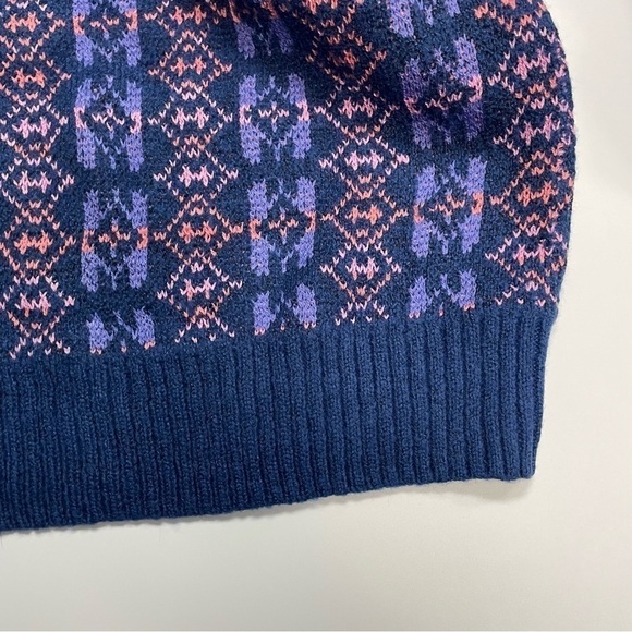 NWOT Lane Bryant Plus Size Classic Long-Sleeve Mock-Neck Jacquard Sweater 18/20 - Picture 7 of 7